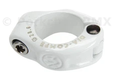 Dia-Compe MX hinged BMX bicycle seat clamp - 28.6mm (1 1/8") WHITE