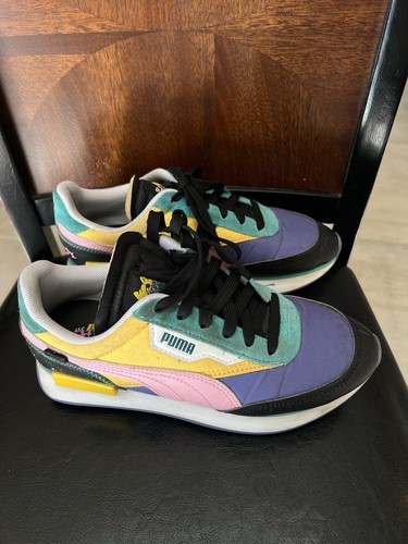 Puma Sneakers Future Rider X Aka Boku Mens Blue Collaboration Shoes Size 6 - Picture 4 of 18