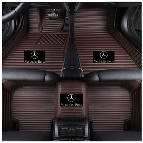 For Mercedes-Benz Car Floor Mat Trunk Carpet Cargo Liner Auto Rug Pad Custom PU - Foto 12 di 40