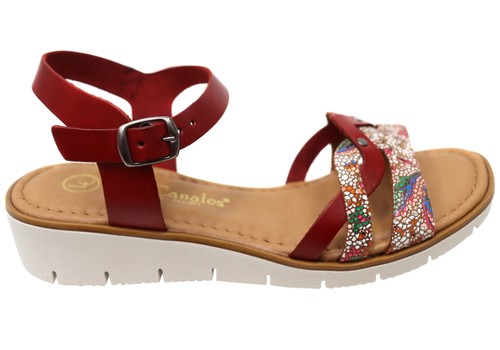 Lola Canales Lane Womens Comfortable Leather Sandals Made In Spain - Picture 2 of 17