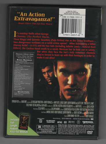 From Dusk Till Dawn (DVD, 2000, 2-Disc Set, Special Edition) George Clooney - Picture 2 of 2