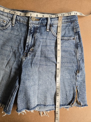 Pantalones cortos de mezclilla para mujer HABITUAL Skylar con abertura talla 4/27 - Imagen 8 de 9