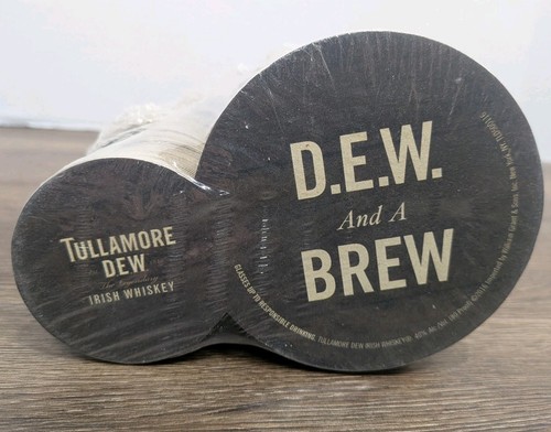 Tullamore Dew Coasters Bulk Pack of 125 pieces Double Sided 6 Inch Cardboard - Picture 2 of 5