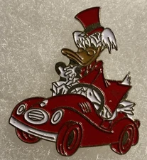 Disney Ludwig Von Drake Driving A Red Car Pin Pinpics 15262