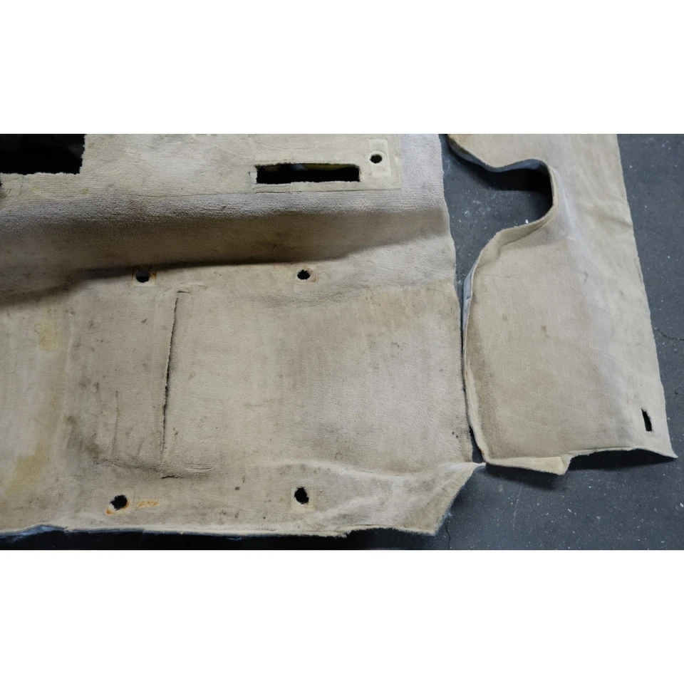 Alfombra interior convertible 88-93 BMW E30 serie 3 revestimiento de suelo beige natural original Foto 3 de 4