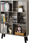Bookshelf Cube Storage Organizer,3 Tier Bookcase with Legs,Modern Wood Open Shel