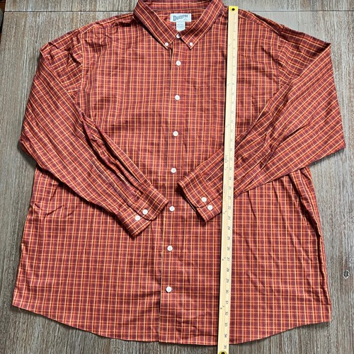 Duluth Trading Co. Mens 3XL Tall Relaxed Fit Plaid Button Down Casual Shirt - Picture 7 of 9