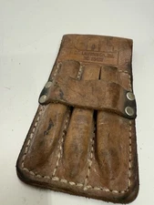 Vtg Leather CRL Glass Cutter and Pencil Pouch