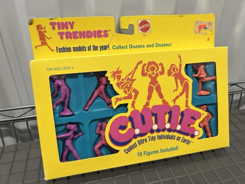 VINTAGE 1986 MATTEL CUTIE Tiny Gym Dollies SET 10 DOLLS NEW - Picture 2 of 4