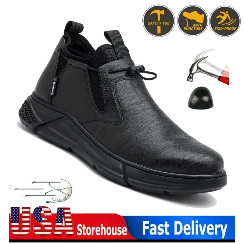 Waterproof Work Boots Mens Safety Shoes Steel Toe Botas De Trabajo Para Hombre
