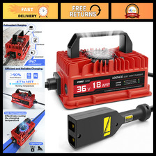 18A 36V Golf Cart Battery Charger, EZGO TXT Compatible, D Style Plug, Fast Charg