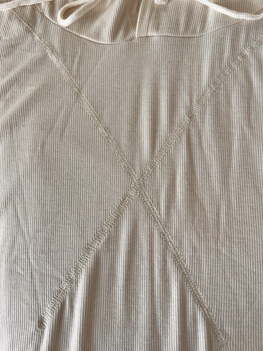 Cream Ribbed Batwing Hoodie (2x)  - Picture 5 of 5