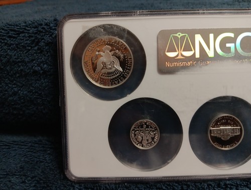 NGC 1997-S SILVER PROOF SET PF 69 ULTRA CAMEO FREE US SHIPPING - Picture 6 of 8