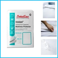 Nexgen Queen Waterproof Zippered Mattress Protector - Safe & Stain-Resistant