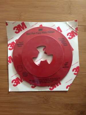 3M Disc Pad Face Plate Ribbed 80514 Pack of 10 7 Diameter