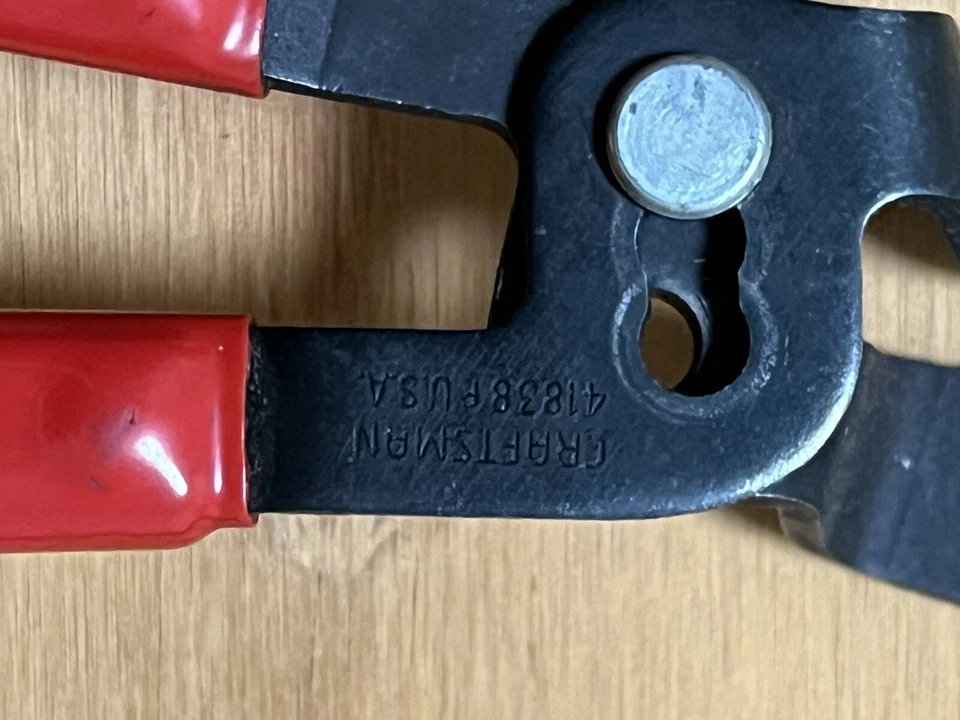 Alicates de manguera de radiador Craftsman de colección 41838 F hechos en EE. UU. diente de tiburón Foto 2 de 4