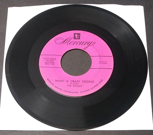45 rpm soul doo wop vocal group THE EAGLES What a Crazy Feeling 1954 Mercury - Picture 2 of 2