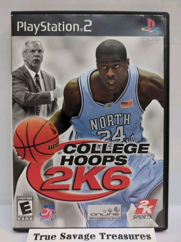 College Hoops 2K6 (Sony PlayStation 2, 2005) CIB, schwarzes Etikett, PS2