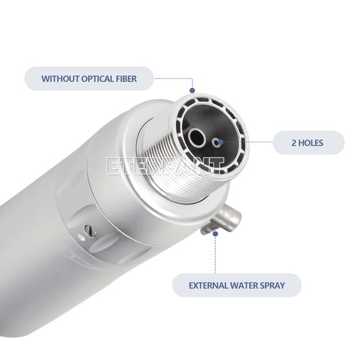 ETERANT Dental 1:1 Low Speed Handpiece Contra Angle Push Button Air Motor 2Hole - Picture 29 of 32