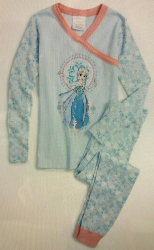 NEW Hanna Andersson Disney Frozen Elsa Long John Pajamas Size 130 US 8 ~ HOLIDAY - Picture 7 of 7