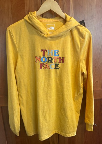 NWT The North Face Yellow L/S Graphic Hooded Tee Top Women's Size M - Picture 7 of 8