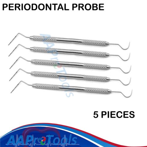 Instrumentos dobles de sonda codificada por colores AAPRO 5 Williams Explorer Unc 15/23 dentales - Imagen 3 de 6