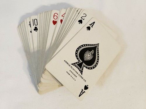 Vintage Playing Cards Nouvelle Plastic Coating Cottage House EUC - Picture 7 of 8
