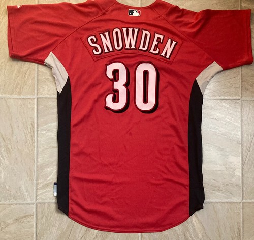 SHEA SNOWDEN sz44 Game Used Cincinnati Reds Minor Spring Jersey GCL Dayton #33 - Foto 1 di 7