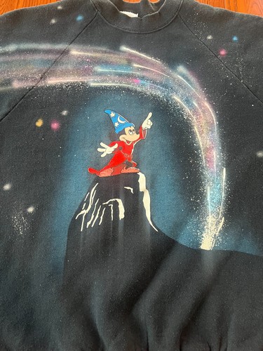 Vintage Disney Wear Fantasia Mickey Mouse Sweatshirt 80s 90s, Medium - Picture 2 of 8