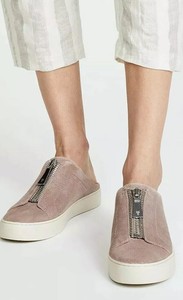 NEW FRYE Lena ZIP Mule Sneaker In Suede 