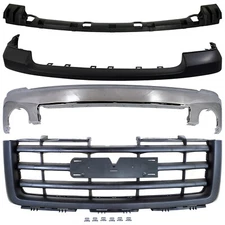 Bumper Face Bars Front for GMC Sierra 1500 Truck 2007-2013