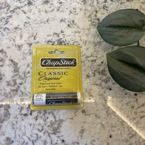 (1) Rare Vintage Factory Sealed 0.15 OZ Original Classic ChapStick SPF 4
