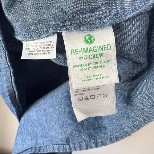 J. Blaue lockere Rüschenbluse mit Rundhalsausschnitt - Bild 2 von 8