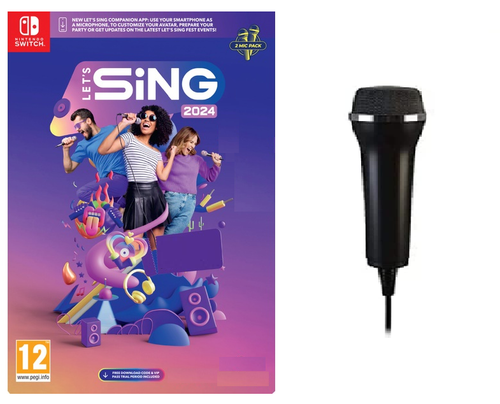 Nintendo Switch LET'S SING 2024 + Mikrofon/Mikrofone NEU UND VERSIEGELT - Treffen Sie Ihre Auswahl - Bild 2 von 5