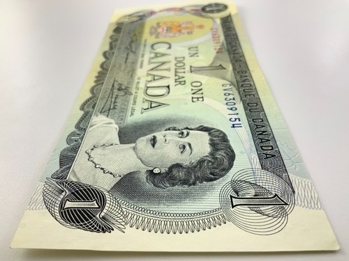 Billete de un dólar circulado 1973 Canadá GV prefijo Lawson Bouey FF870 - Imagen 7 de 11