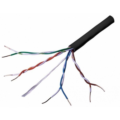 Cable Ethernet externo Cat5e negro UTP 100% red de cobre sólido lote 1m-305m - Imagen 15 de 15