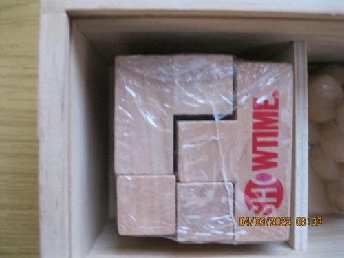 Wooden Puzzle 3D Games 3-in-One Showtime Homeland Billions Boxing NEW - Picture 9 of 12