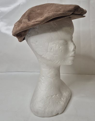 Vintage Orvis Suede Newsboy Cabbie Driving Cap Hat - Picture 6 of 6