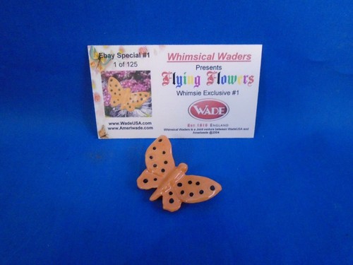 2004 Wade Whimsies Flying Flowers orange & schwarz Schmetterling LE 125 wimsical Wader