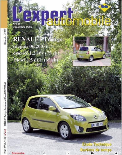 rta technische Überprüfung Handbuch Werkstatt Reparatur Wartung Studie Renault Twingo 2