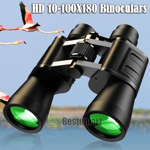180x100/60x60 Zoom Hunting Binoculars Night Vision Army High Clarity Telescopes - Picture 1 of 56