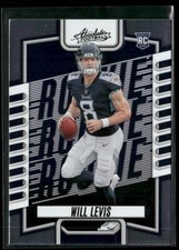 Will Levis 2023 Panini Absolute Football #114 RC Black Foil Tennessee Titans