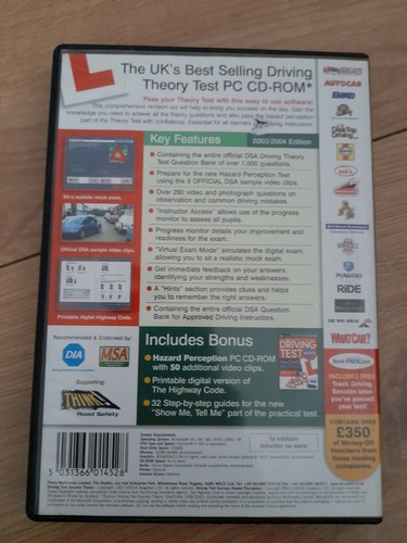 Driving Test Success: Theory - 2 CDs Version - PC CD-ROM - Official DSA - Picture 2 of 4