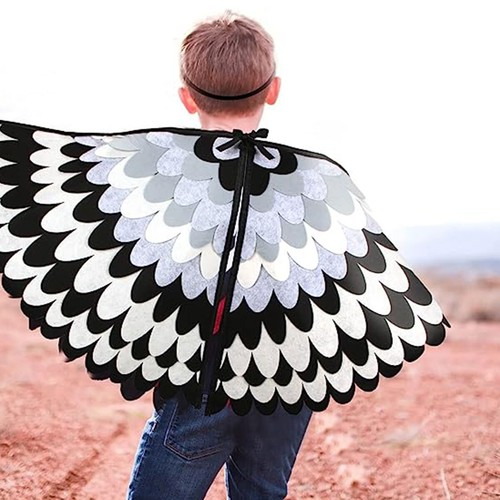 Bird Animal Wings Cosplay Costume Cape and Mask Elastic Dress Kids Performan - Picture 4 of 12