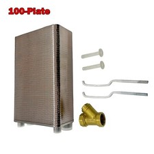 100-Plate Domestic Stainless Steel Hot Water Brazed Plate Heat Exchanger