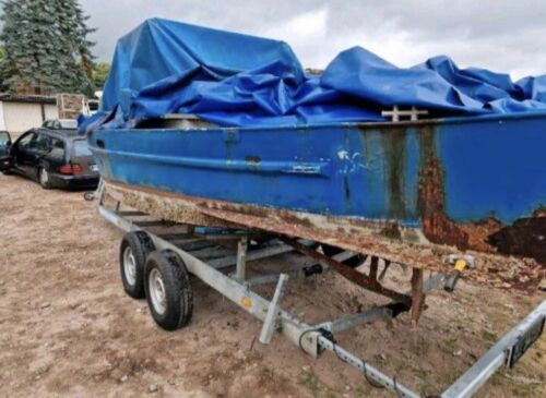 Boot Stahlboot 7,4m 2600kg Wolga Werft Ohne 3,5to Trailer - Bild 22 von 24