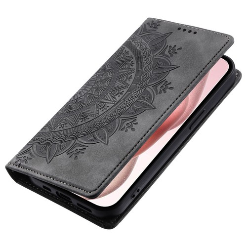 For iPhone 16e/15/14/13/12/11 XR SE 8 Slim Leather Wallet Case Flower Flip Cover - Picture 23 of 33