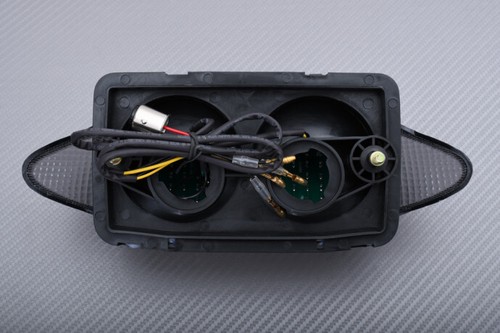 LED stop light plug & play smoked black + turn signals Honda Varadero 1000 XLV 2003-2006 - Picture 2 of 7