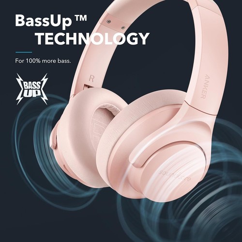 Bezprzewodowe słuchawki nauszne Soundcore Life Q20 ANC Hi-Res Bass 40 godzin odtwarzania| Odnowione - Zdjęcie 12 z 25