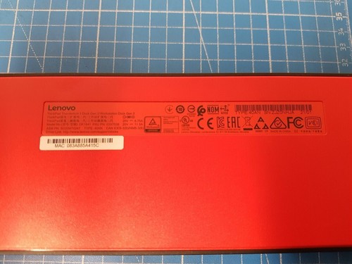 Station de travail Lenovo DK1841 03X7538 ThinkPad Thunderbolt 3 station d'accueil (sans alimentation) UR - Photo 3/5